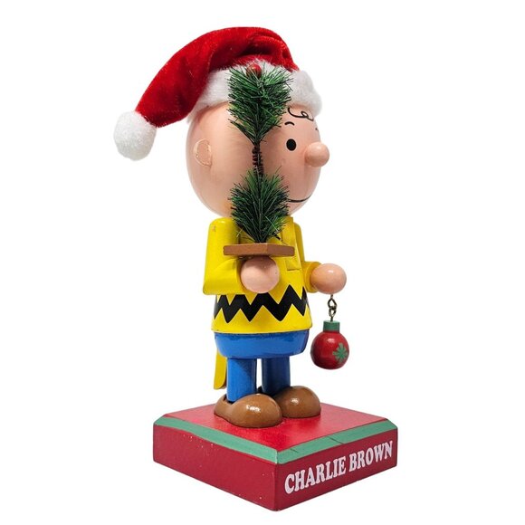 Charlie Brown Peanuts Christmas Wood 9" Nutcracker - Picture 2 of 4
